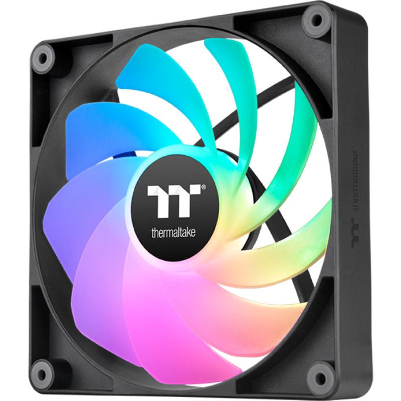 Ventilador caja inverso thermaltake ct140 argb 2x 140mm negro
