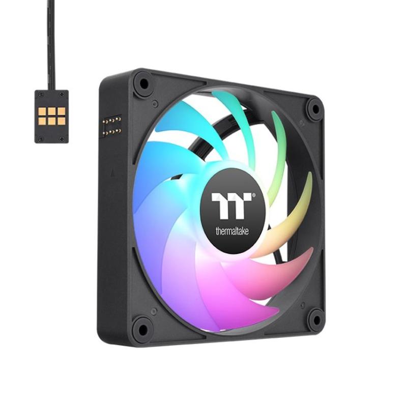 Ventilador caja magnetico thermaltake ct120 ex argb 3x 120mm negro