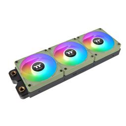 Ventilador caja magnetico thermaltake ct120 ex argb 3x 120mm verde matcha