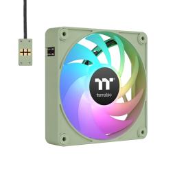 Ventilador caja magnetico thermaltake ct120 ex argb 3x 120mm verde matcha