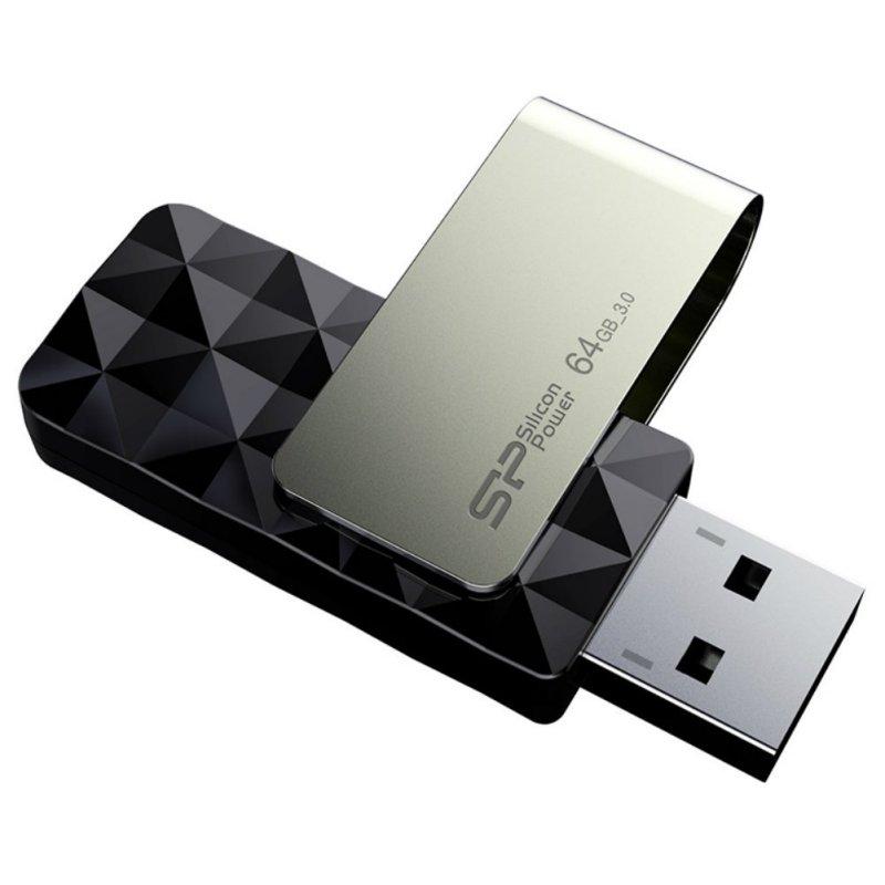 Memoria usb 3.1 silicon power blaze b30 64gb black