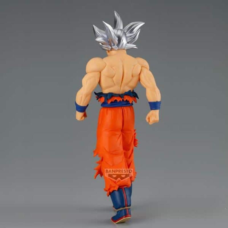 Figura banpresto dragon ball super solid edge works son goku ultra instinct 20cm