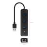 Conversor nanocable usb3.0 a ethernet 3xusb3.0