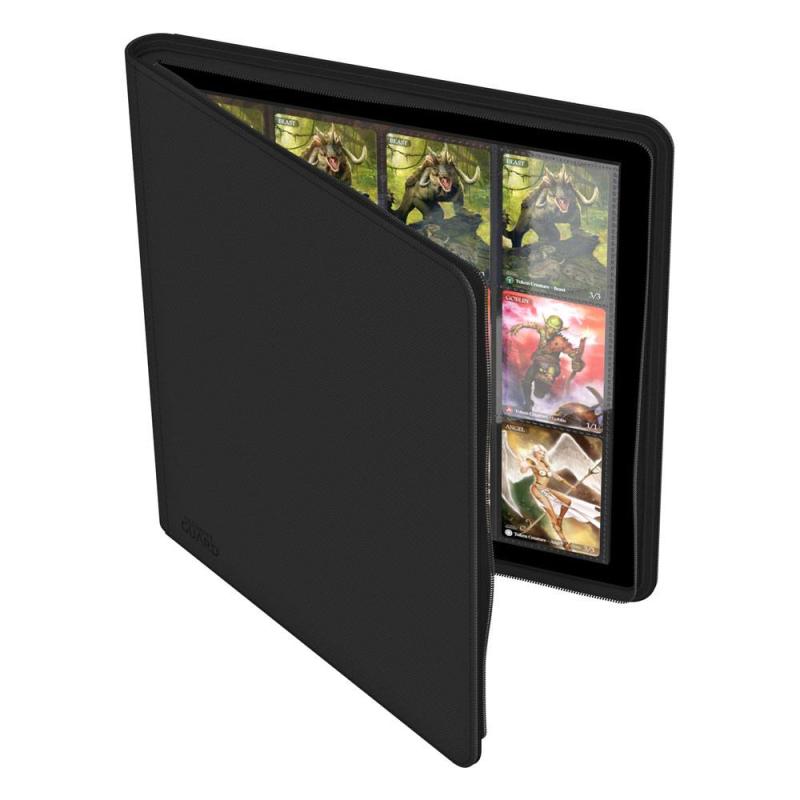 Ultimate guard zipfolio 480 - 24 - pocket xenoskin (quadrow) - negro