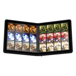 Ultimate guard zipfolio 480 - 24 - pocket xenoskin (quadrow) - negro