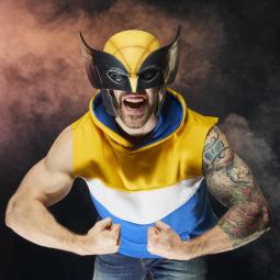 Réplica casco premium hasbro marvel tudios deadpool & wolverine - wolverine