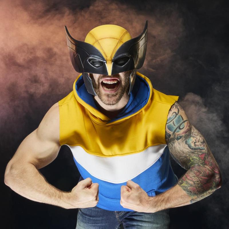 Réplica casco premium hasbro marvel tudios deadpool & wolverine - wolverine