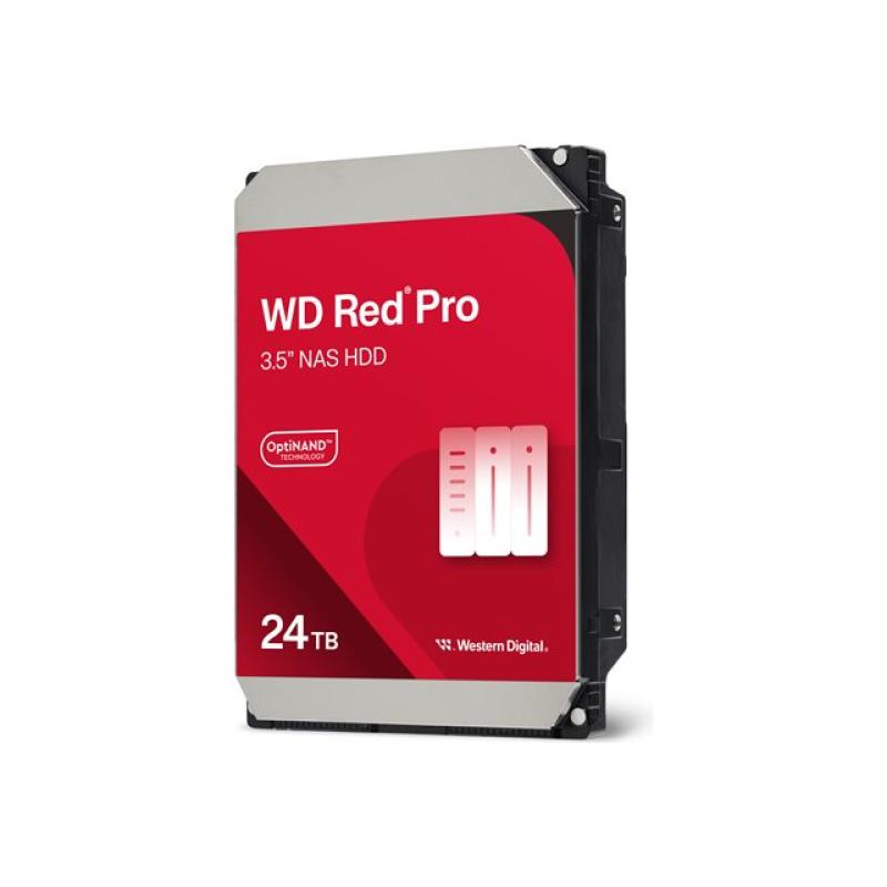 Disco duro interno hdd wd western digital nas red pro wd240kfgx 24tb 3.5 pulgadas sata 6gb - s 7200rpm 512mb