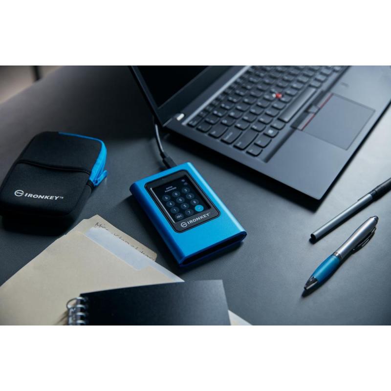 Disco duro externo ssd kingston ironkey vault privacy 80 1.92tb usb tipo c