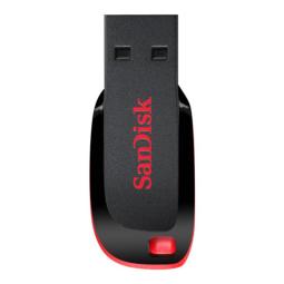Memoria usb 2.0 sandisk 16gb cruzer blade rojo