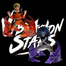 Figura banpresto naruto 72 series 26&27 vibration stars - naruto uzumaki & sasuke uchiha - (a:naruto uzumaki)