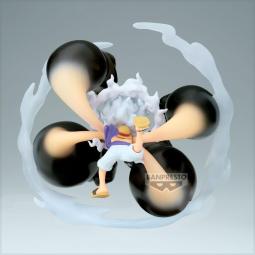 Figura banpresto one piece world collectable special monkey d.luffy gear5 - gum - gum dawn gatling