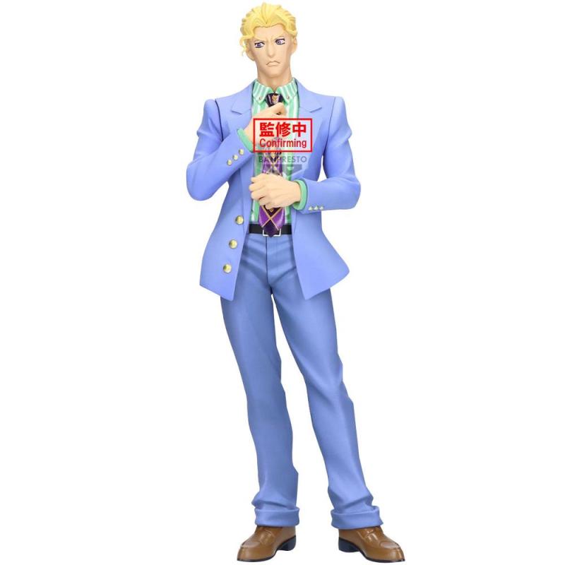 Figura banpresto jojo's bizarre adventure: diamond is unbreakable mometria yoshikage kira