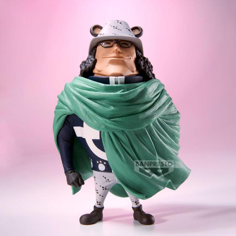 Figura banpresto one piece mega world collectable figure bartholomew kuma