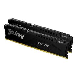 Memoria ram ddr5 32gb 2 x 16gb kingston - 6000 mhz - pc5 - 48000 - fury beast - cl30 - 1.4v