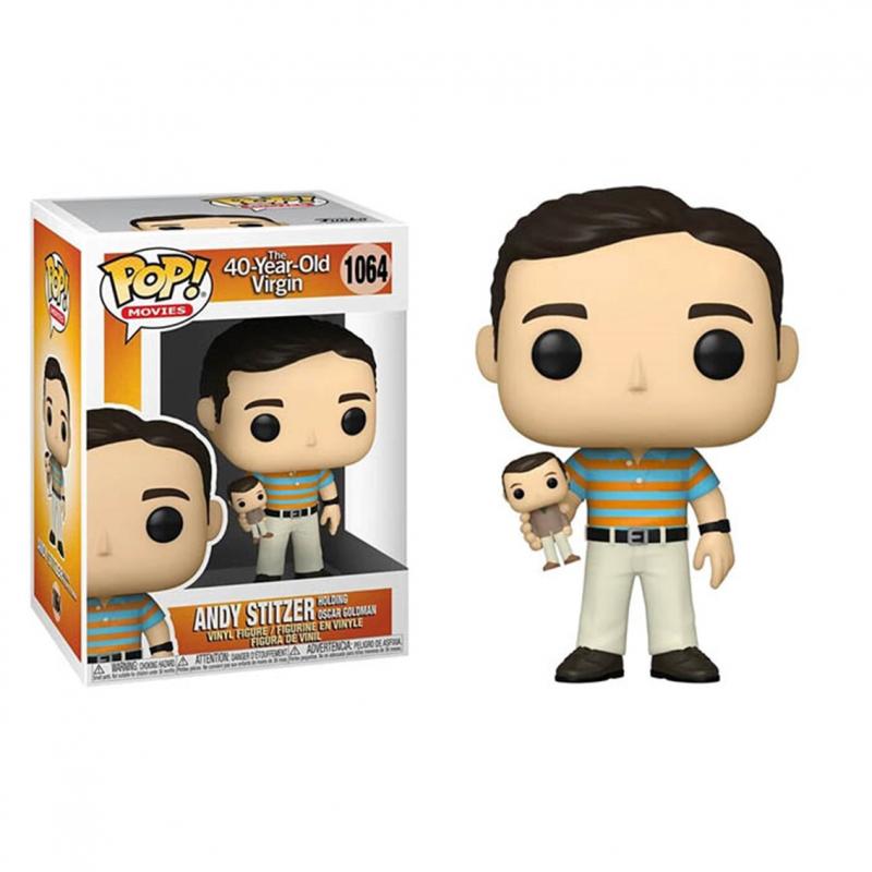 Funko pop cine virgen a los 40 andy sujetando a oscar con opcion chase 54469 - Imagen 1