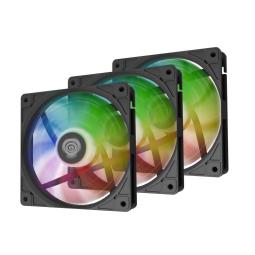 Ventilador caja gaming genesis oxal 120 argb negro 3 x 120mm