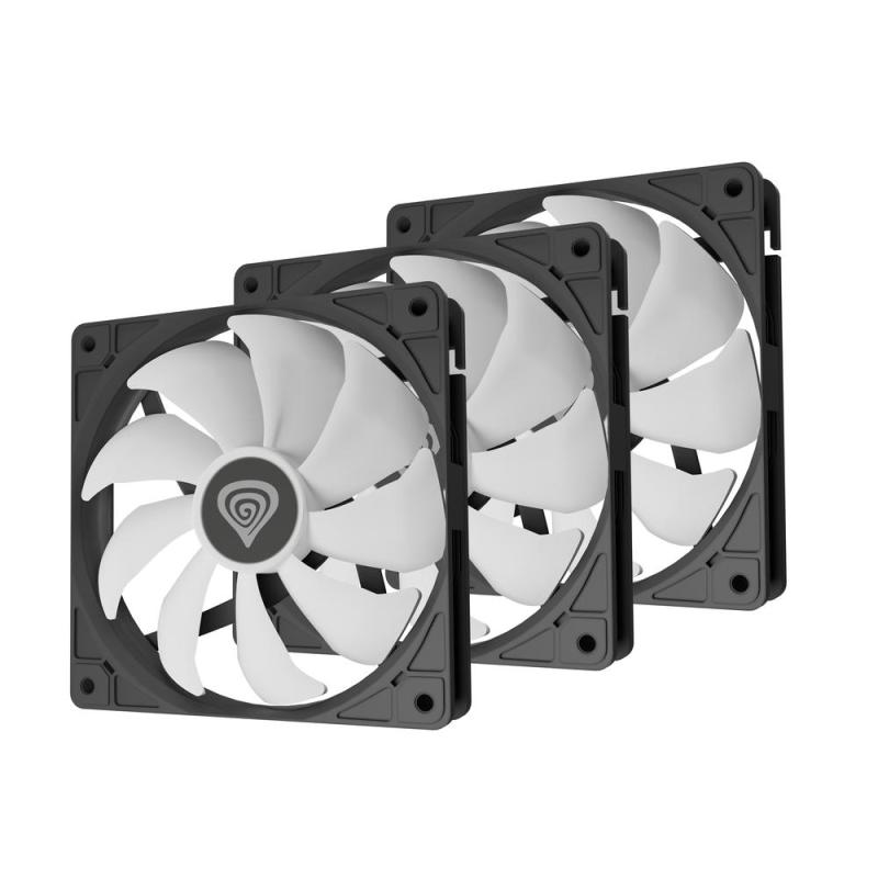 Ventilador caja gaming genesis oxal 120 argb negro 3 x 120mm