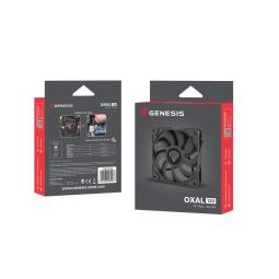 Ventilador caja genesis oxal 120 negro 120mm