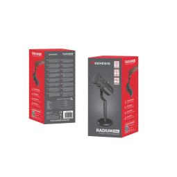 Microfono genesis radium 350d condensador cardiode dinamico usb sobremesa