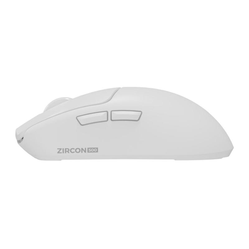Raton inalambrico gaming genesis zircon 500 blanco