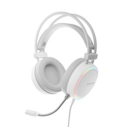 Auriculares gaming genesis neon 613 mini jack usb tipo a blancos