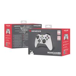 Gamepad genesis mangan 400 inalambrico para pc - switch - mobile blanco