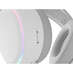 Auriculares gaming genesis neon 613 mini jack usb tipo a blancos