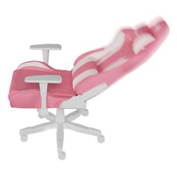 Silla gaming genesis nitro 710 gaslift 4 150kg rosa - blanco