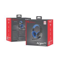 Auriculares gaming genesis argon 100 mini jack azules