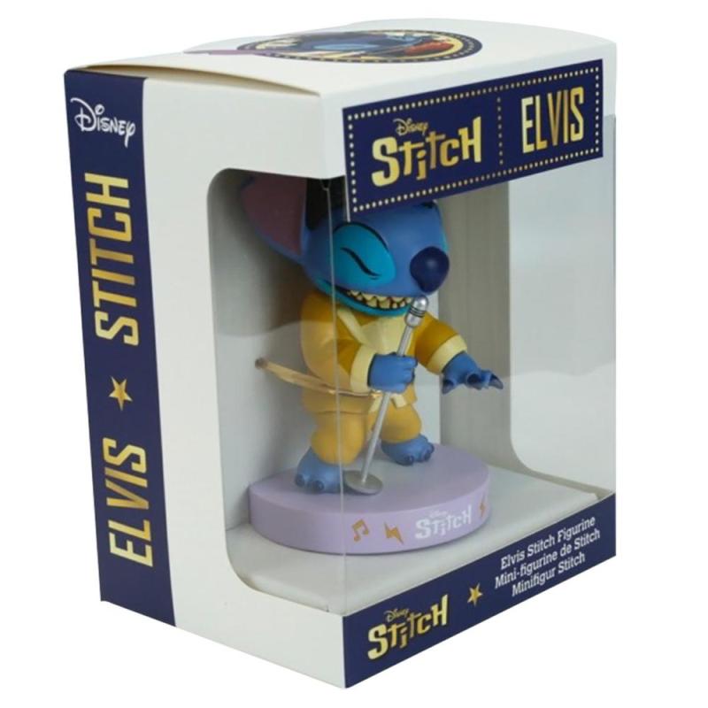 Figura enesco disney stitch elvis traje dorado