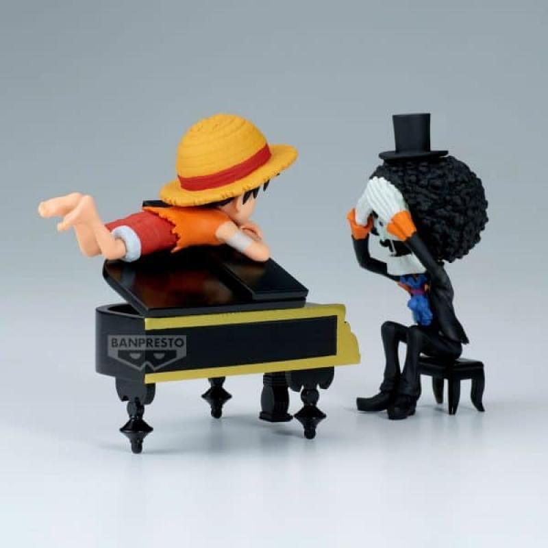 Figura banpresto one piece world collectable figure log stories - monkey d.luffy & brook pulgadasthats great!! after all this ti