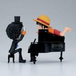 Figura banpresto one piece world collectable figure log stories - monkey d.luffy & brook pulgadasthats great!! after all this ti