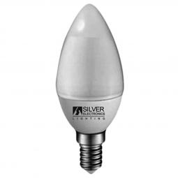 Bombilla led silver electronic eco vela 5w=35w -  e14 -  3000k -  436 lm -  160º -  luz calida -  a+ - Imagen 1