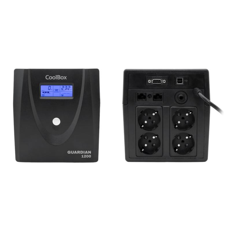 Sai coolbox guardian - 3 1200va lcd 4 enchufes schuko