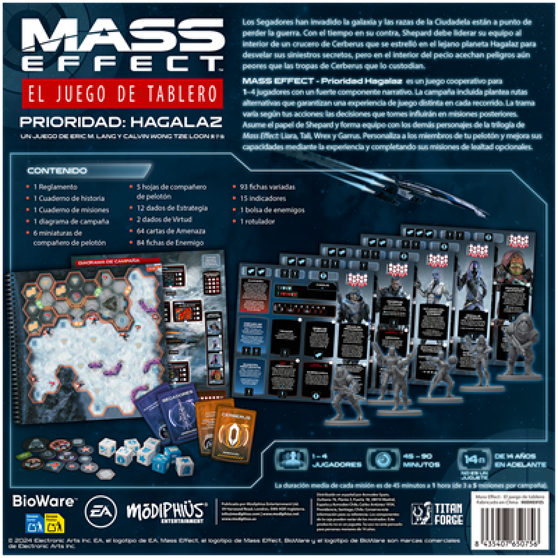 Juego de mesa mass effect: el juego de tablero
