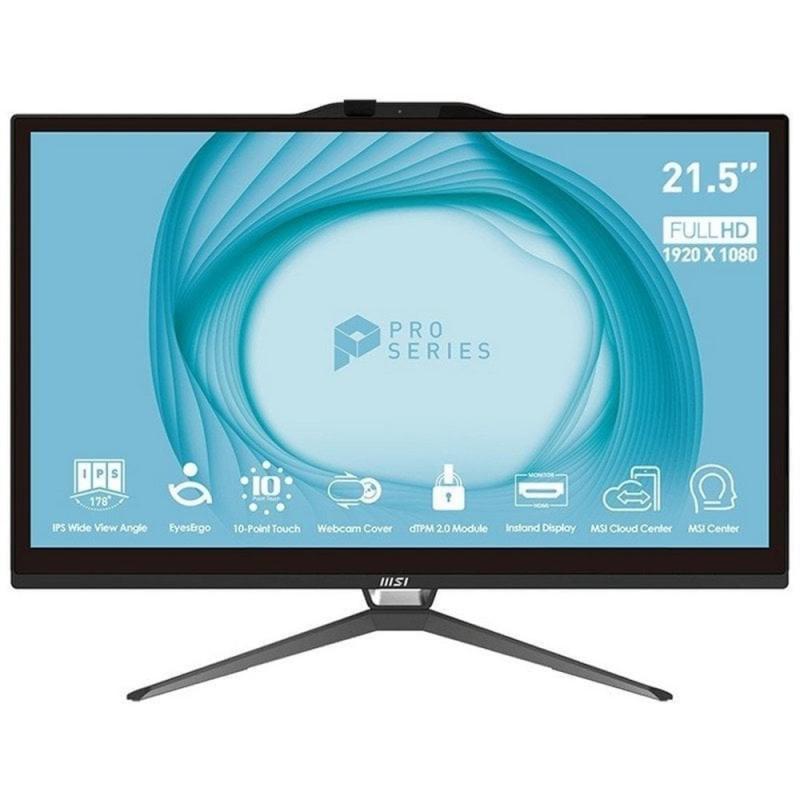 Ordenador all in one aio msi pro ap222t - 442es i5 - 14400 8gb ssd 500gb 22 pulgadas tactil freedos