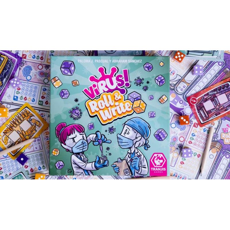 Juego de mesa virus! roll & write