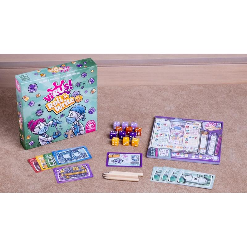 Juego de mesa virus! roll & write