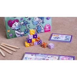 Juego de mesa virus! roll & write
