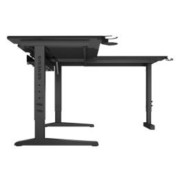 Mesa gaming genesis holm modular 160 rgb esquina negro 160x75 cm