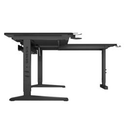 Mesa gaming genesis holm modular 160 rgb esquina negro 160x75 cm
