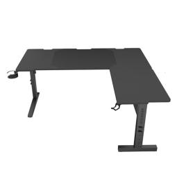 Mesa gaming genesis holm modular 160 rgb esquina negro 160x75 cm