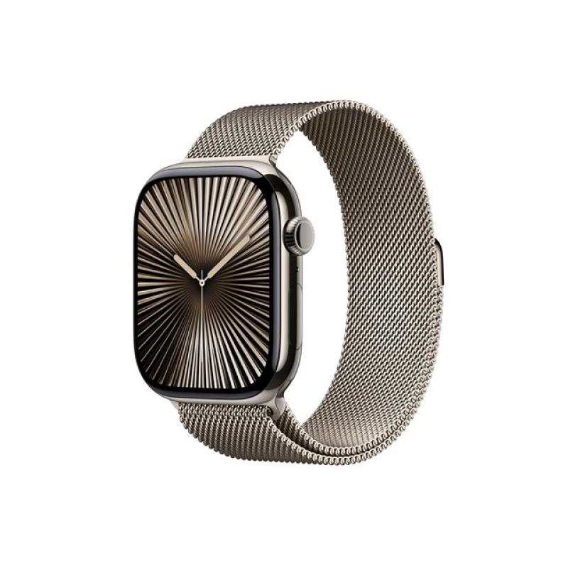 Smartwatch apple watch series 10 gps + cell 46mm natural titanium milanese loop m - l