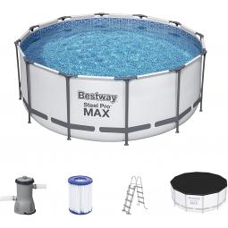 Bestway 56420 -  piscina steel pro max con depuradora m - Imagen 1