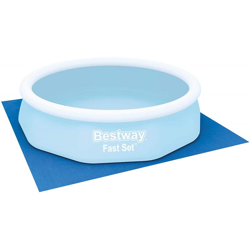 Bestway 58001 -   tapiz de suelo para piscina azul 335x335 cm - Imagen 1