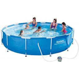 Bestway 56681 -  steel pro piscina redonda azul ø 366 x 76 cm - Imagen 1