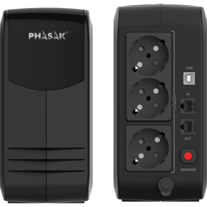 Sai ups phasak 900va smart lite ph 9499 3 schuko