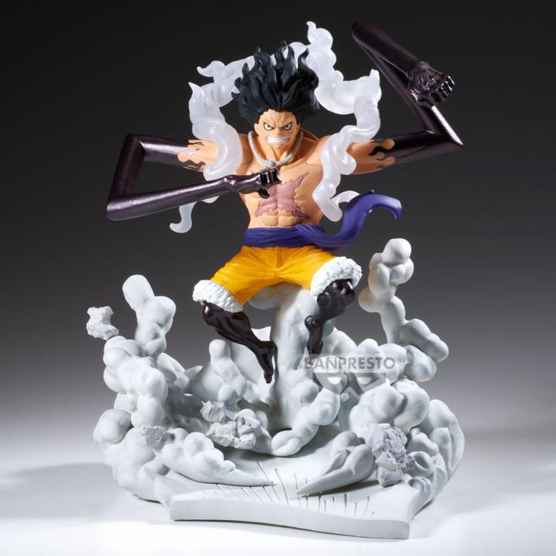Figura banpresto one piece senkozekkei - monkey d.luffy gear4 -