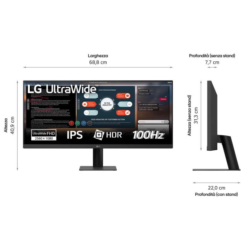 Monitor lg 29u511a - b 29 pulgadas uwfhd 100hz